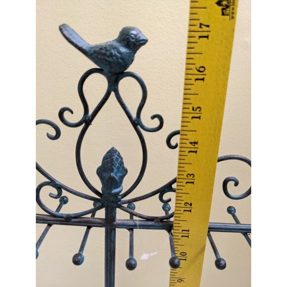 Rustic Keychain Jewelry Necklace Accessory Hanger (Free standing) Metal Bird - Picture 2 of 7
